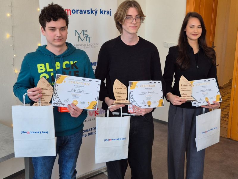 Dvě druhá místa - soutěž v anglickém jazyce