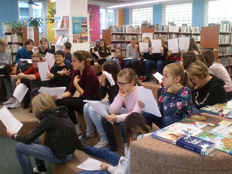 Knihovnická lekce v Městské knihovně Břeclav