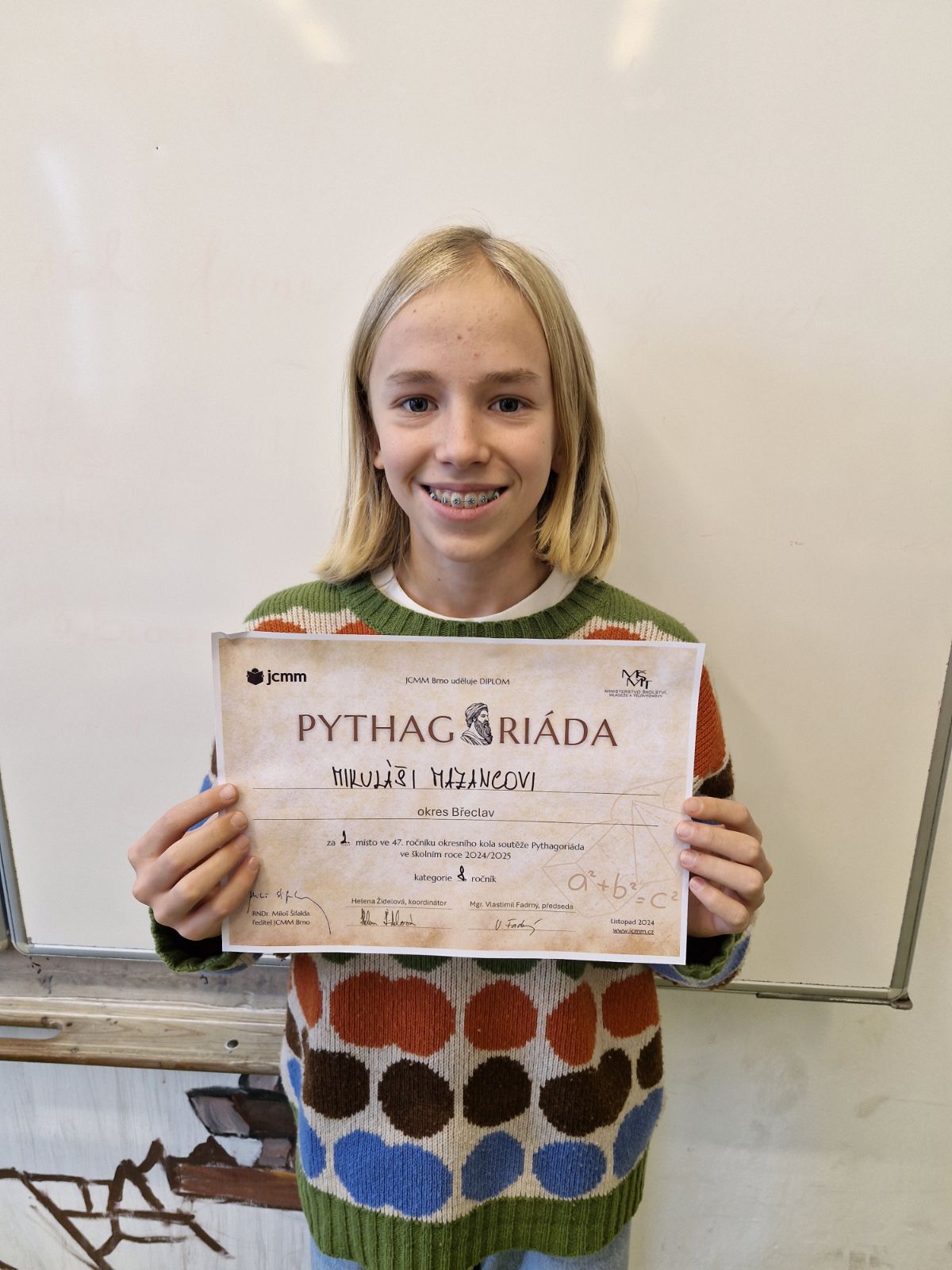 Úspěchy našich žáků na Pythagoriádě
