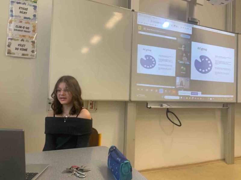 On-line setkání se studenty z Purkersdorfu