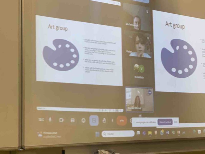 On-line setkání se studenty z Purkersdorfu